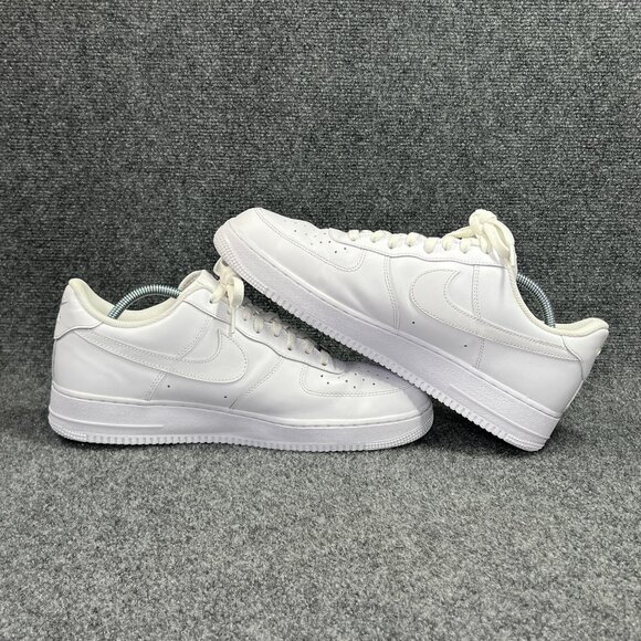 Nike Air Force‎ 1 \'07 Shoes Men\'s Size 14 White Leather Retro Athletic Sneakers main image 6